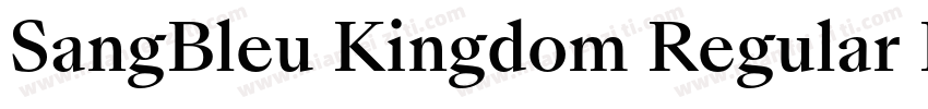SangBleu Kingdom Regular Regular字体转换